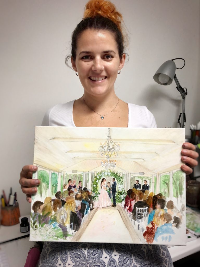 Live Wedding Painting iampoppy Designs