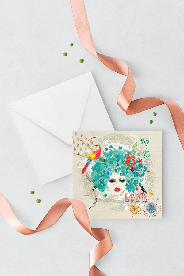 Afro-Greeting-Card