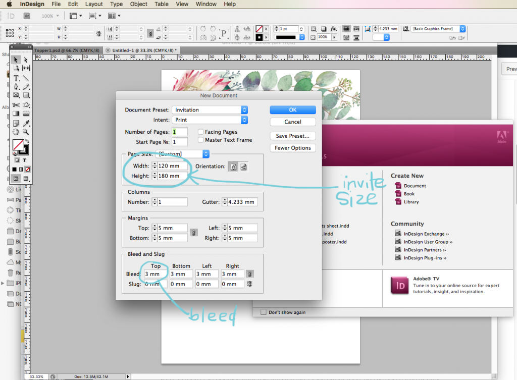 placing an image in InDesign