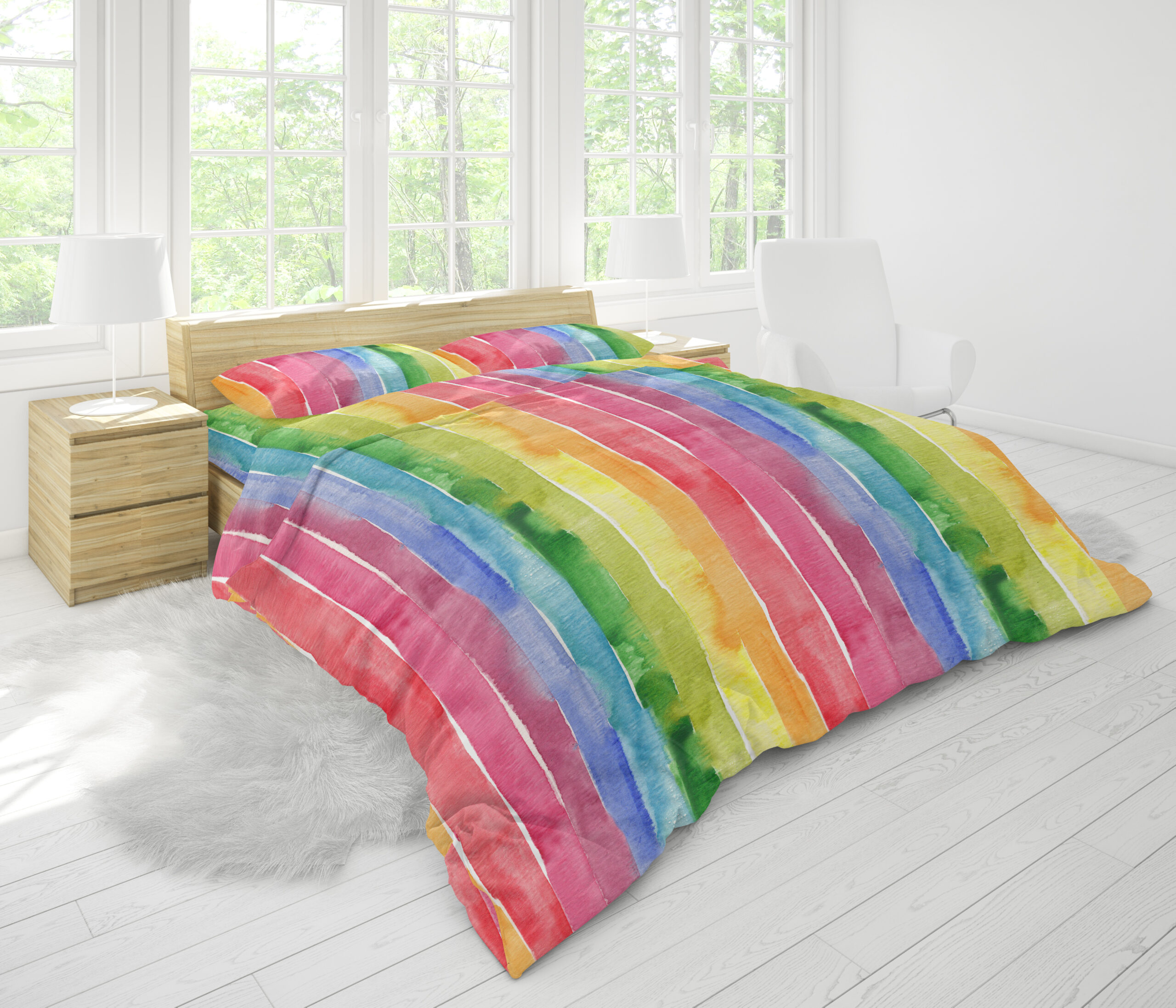 Stripe bedding