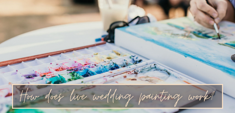 how does Live wedding painting work