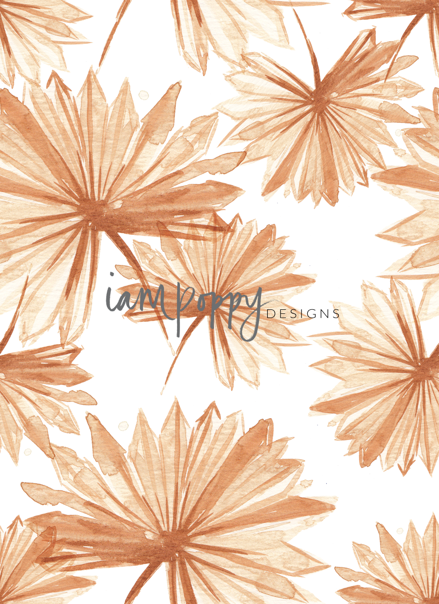 Dried palms pattern
