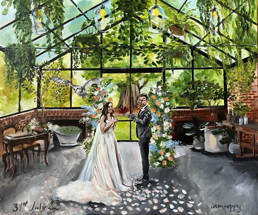 live wedding painter australia