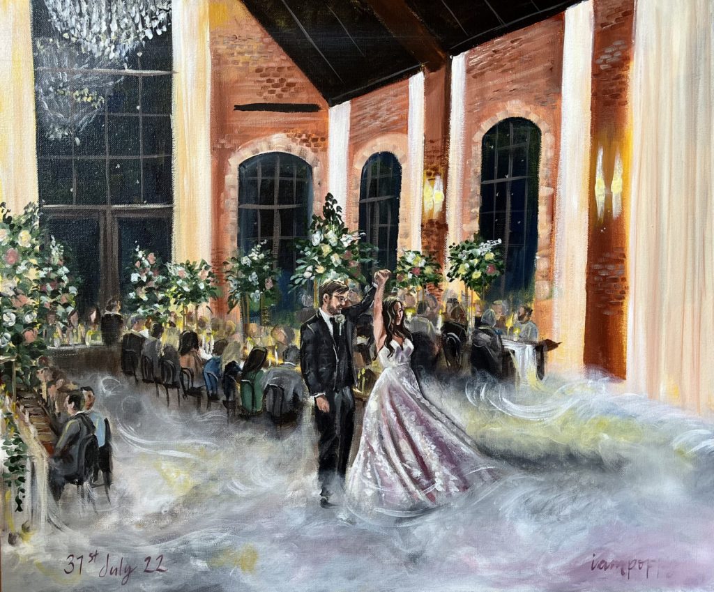 live wedding painter australia