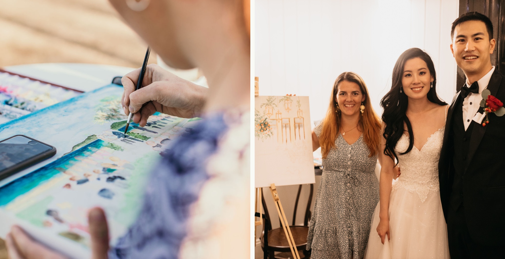 live painter at your wedding
