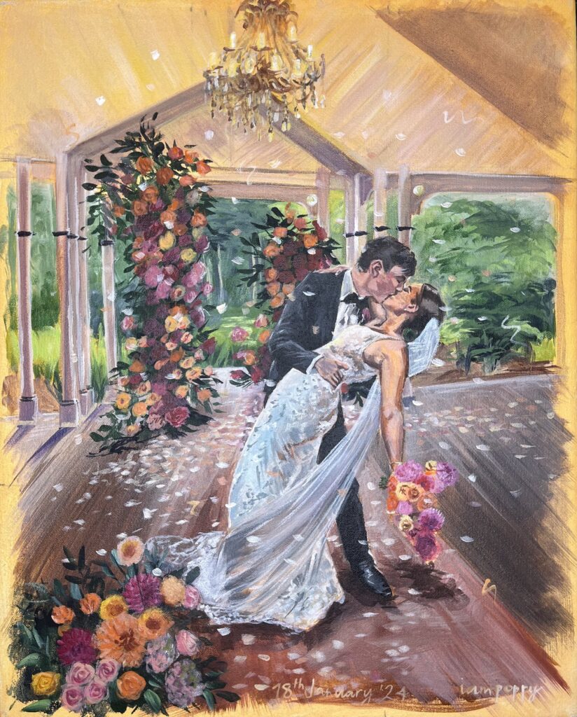 Live wedding painting - Gabbinar