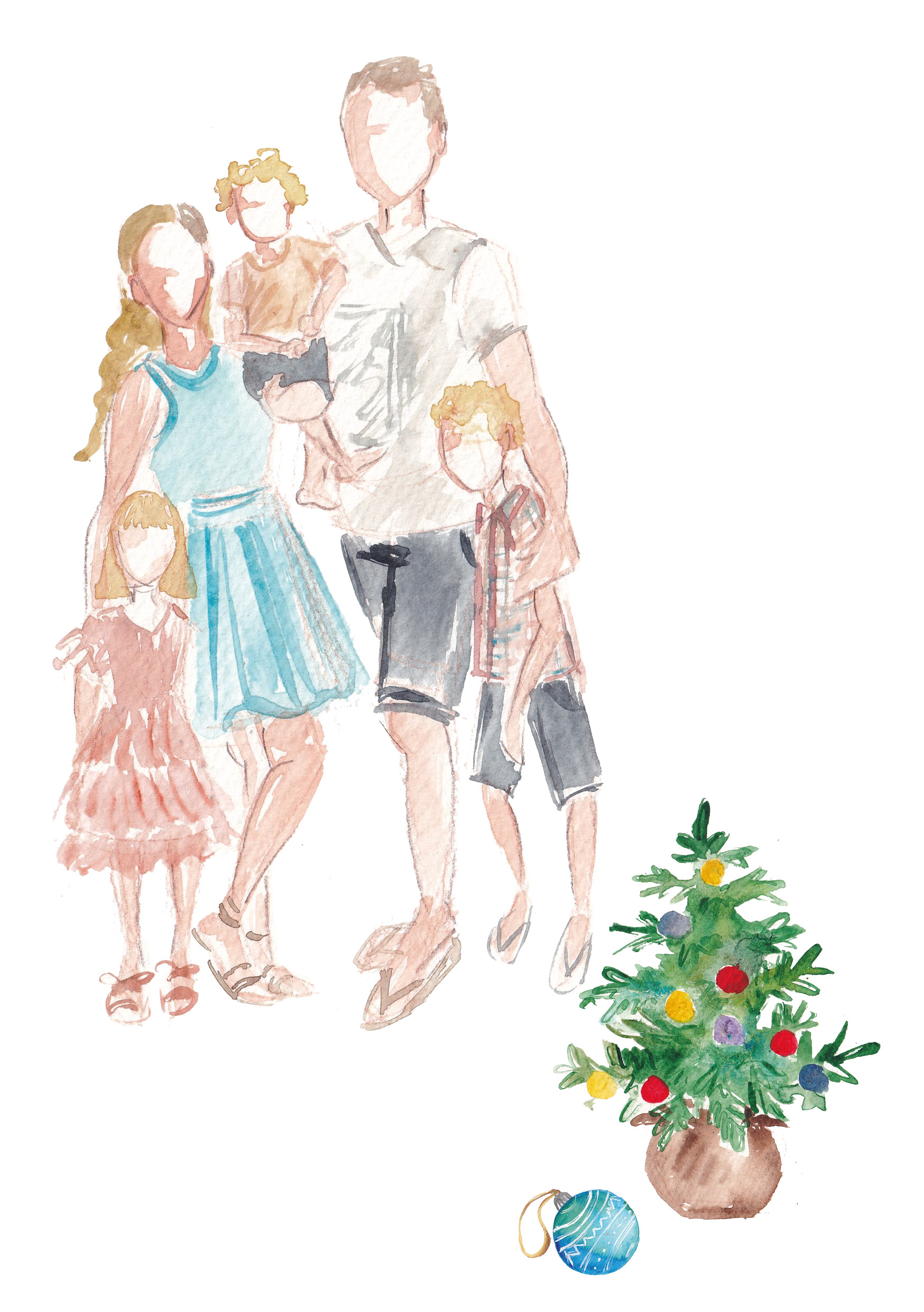 Mini watercolour portrait