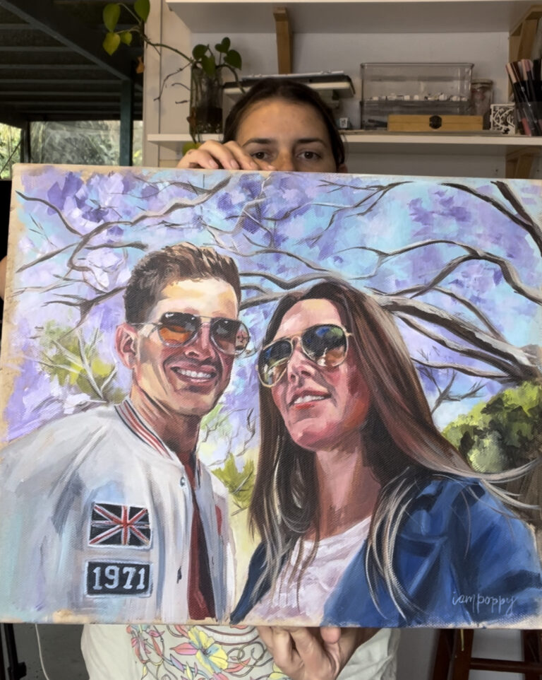 Custom portrait by iampoppy designs